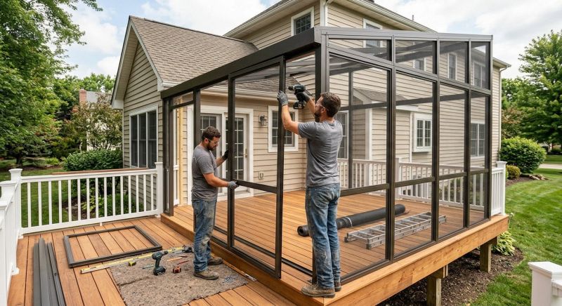 Deck Enclosure Installation in Chattanooga, TN