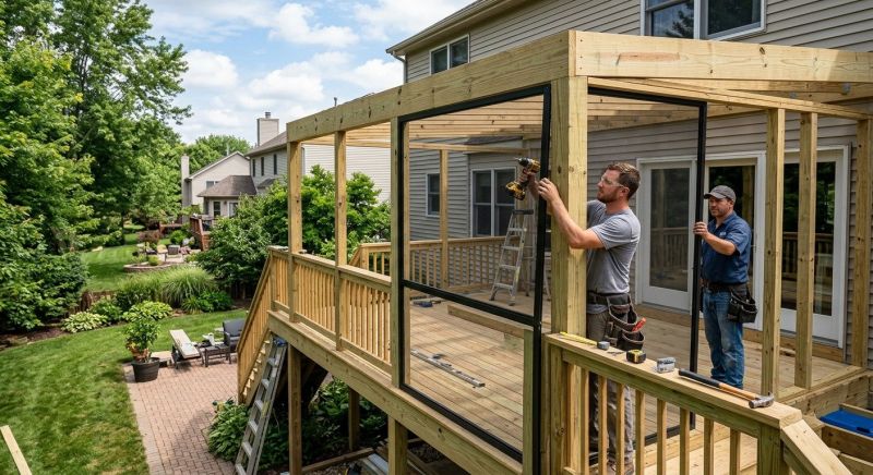 Deck Enclosure Installation in Nashville, TN