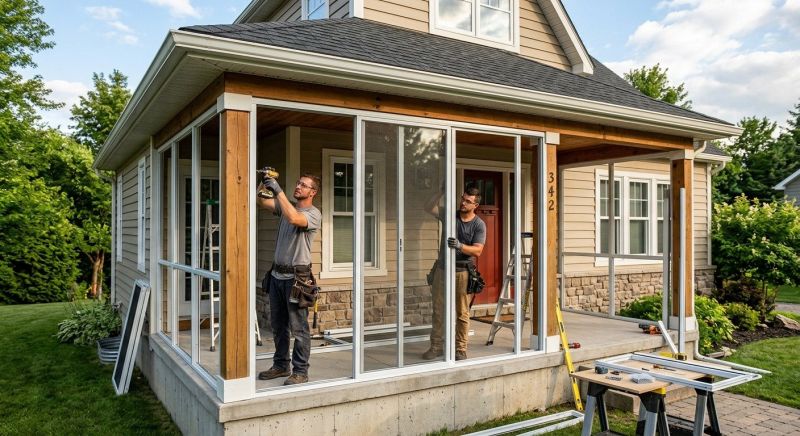 Enclosed Porch Construction in Dallas, TX