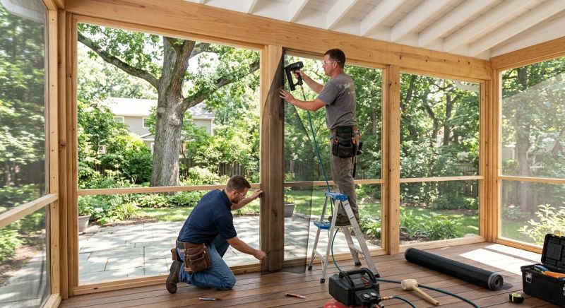 Enclosed Porch Installation in Asheville, NC