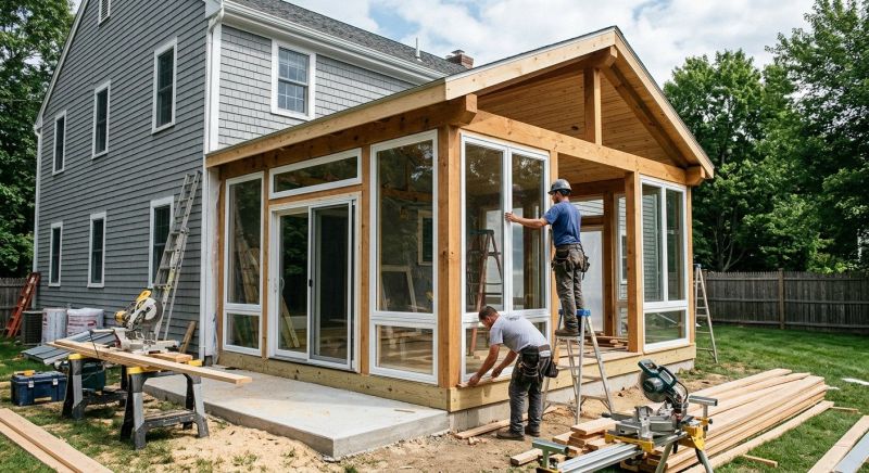 Enclosed Porch Installation in Austin, TX