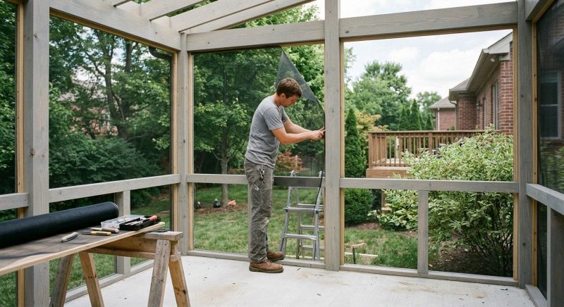 Porch Enclosure Installation in Asheville, NC