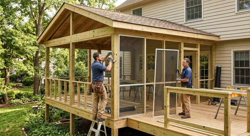 Screened In Porch Installation in Austin, TX